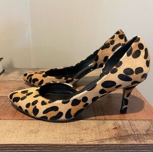 Steve Madden leopard, print pumps size 10